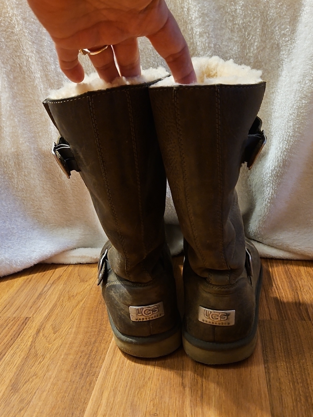 UGG Kensington Biker Boots Size 12 - Picture 3 of 16